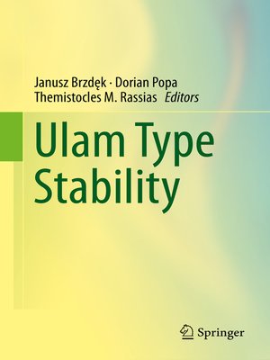 cover image of Ulam Type Stability
